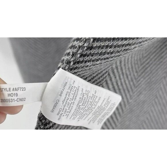 J.Crew Factory Vanessa Herringbone Sweater Sz M Open Cardigan Jacket Preppy Flaw - Picture 5 of 16